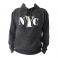 Sweat Shirt (Hoodie) à capuche "New York City" gris anthracite