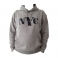 Sweat Shirt (Hoodie) à capuche "New York City" gris clair