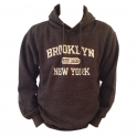 Sweat Shirt (Hoodie) à capuche Brooklyn gris anthracite
