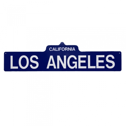Plaque "Los Angeles" bleue