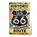 Plaque Métallique Route 66 "Historic" etats