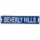 Plaque Métallique "61 cms" Beverly Hills bleue