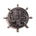 Magnet San Francisco "Monuments" m&eacute;tal argent