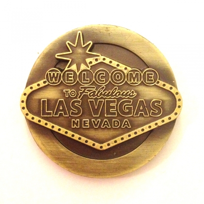 Magnet "Welcome To Fabulous Las Vegas" doré