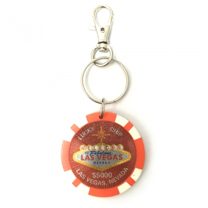 Porte Clé Las Vegas "Lucky Chip" $5000 rouge