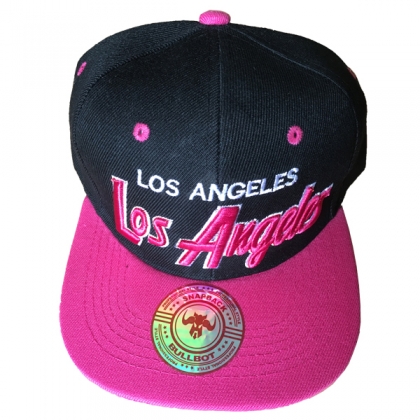Casquette Los Angeles rose et noire