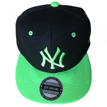 Casquette New York noire et verte