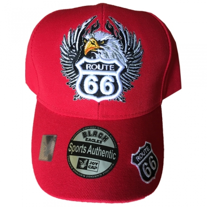 Casquette Route 66 "Aigle" rouge