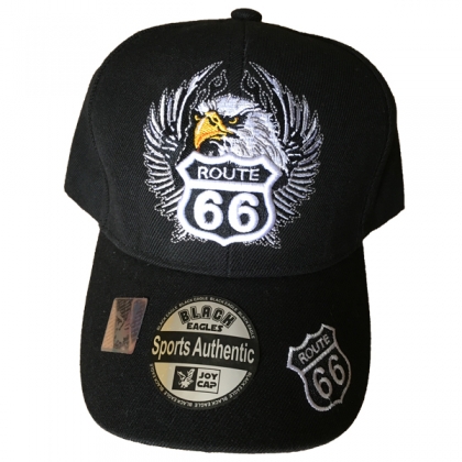 Casquette Route 66 "Aigle" noire
