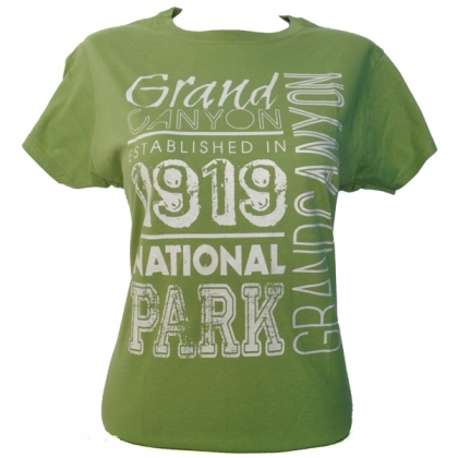 T-Shirt femme Grand Canyon vert