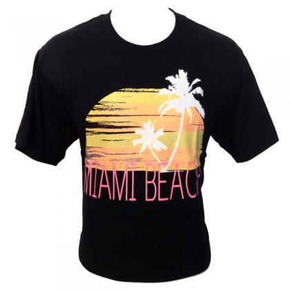 T-Shirt Miami Beach noir