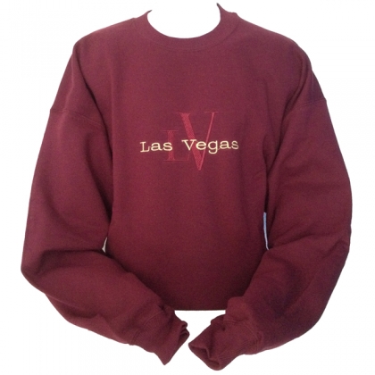 Sweat Shirt Las Vegas bordeaux