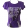 T-Shirt femme "Statue de la Liberté" violet