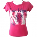 T-Shirt femme Las Vegas rose