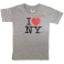 T-Shirt Enfant "I Love New York" gris