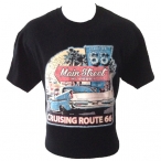 T-Shirt Route 66 "Main Street" noir