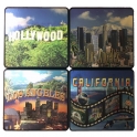 Sous-Verres Los Angeles "I Love LA" - Lot de 4