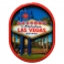 Magnet Las Vegas en bois verni et en relief