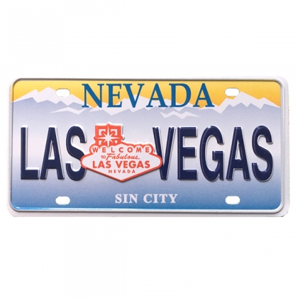Magnet "Plaque Immatriculation" Las Vegas