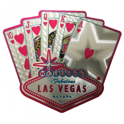 Magnet Las Vegas "Quinte Flush" rose