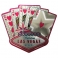 Magnet Las Vegas "Quinte Flush" rose