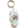 Porte Clé New York "Tong" plastique blanc