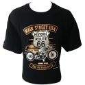 T-Shirt Route 66 "Main Street" noir