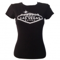 T-Shirt femme Las Vegas noir "Welcome to Fabulous Las Vegas"