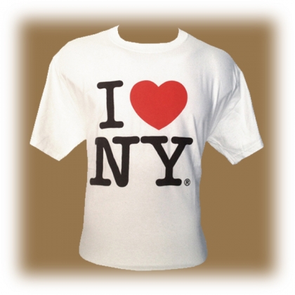 T-Shirt "I Love New York" blanc