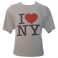 T-Shirt "I Love New York" gris