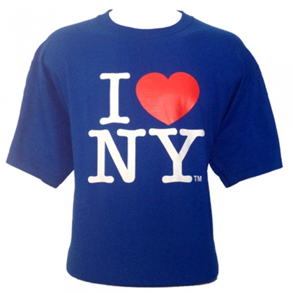 T-Shirt "I Love New York" bleu