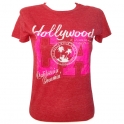 T-Shirt femme Hollywood rouge