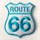 Patch Route 66 noir/vert
