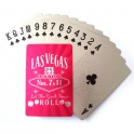 Jeu de Cartes de Luxe Las Vegas "Lucky 7 & 11" argent/rose