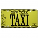 Plaque Métallique New York "Taxi" jaune