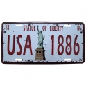 Plaque Métallique New York "Statue Of Liberty"