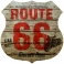 Plaque Métallique Route 66 "Logo" Harley