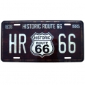 Plaque Métallique Route 66 "Historic"