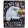 Grande Plaque Métallique "USA Eagle" Stand