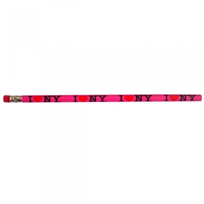 Crayon à papier "I Love New York" rose