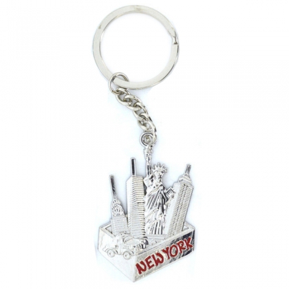 Porte Clé New York "Box" chromé Porte Clé New York "Box" chromé