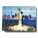 Magnet New York "Liberty Island" en relief