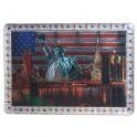Magnet New York "Monuments - USA Flag" verni