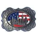 Magnet New York "Plate Monuments" métal argent