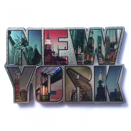 Magnet New York "Monuments" métallisé