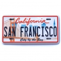 Magnet San Francisco "Plaque Immatriculation" City By The Bay