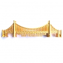 Magnet San Francisco "Golden Gate Bridge" métal doré