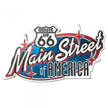 Magnet Route 66 "Main Street Of America" Slick Magnet Route 66 "Main Street Of America" Slick