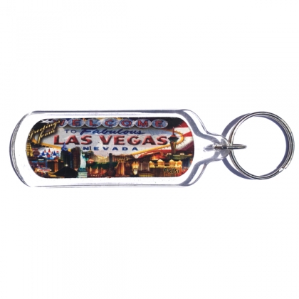 Porte Clé Las Vegas "Horizontal" en plastique