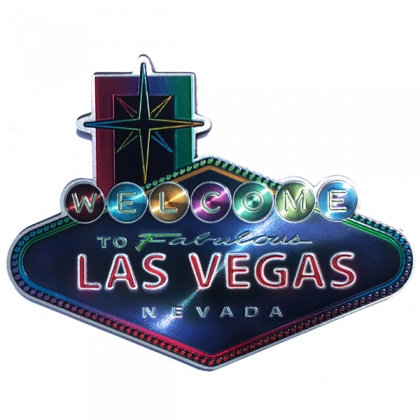 Magnet Las Vegas "Welcome To Fabulous Las Vegas" multicolore métallisé